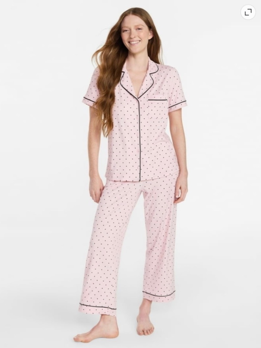 Joyspun Women's pajama set top & capri pants